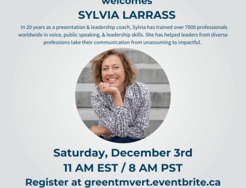 Green/Vert Toastmasters – Better Communication for Sustainability Leaders